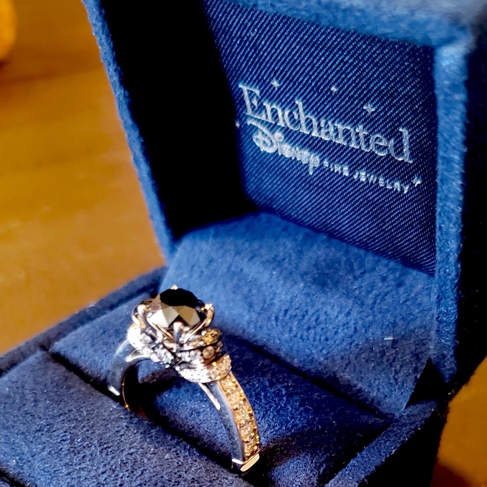 Disney black diamond evil queen ring